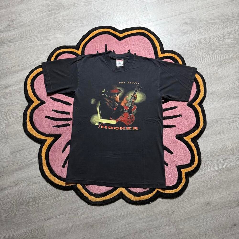 Vintage 90’s Gear Ink John Lee Hooker “The Healer” Graphic T-shirt Size Large